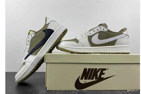 Rep EP Travis Neutral Low 1 Golf Jordan Scott Retro Olive FZ3124-200 0519